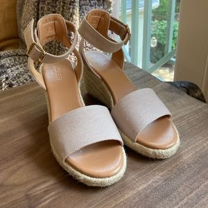 Beige J Crew Wedge
